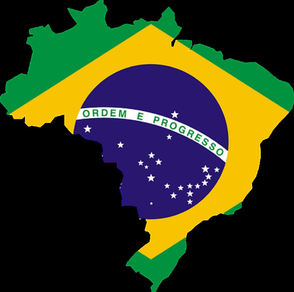 brazil, map, flag